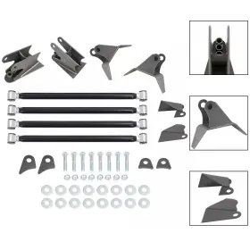 Trsa000001116 Aftermarket For 3.25 Inch Axle Rear Weld-on Triangulated 4 Link Suspension Kit Mount Bracket