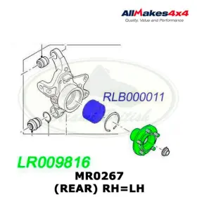 Rlb000011 Allmakes Mr0267 Land Rover Rear Wheel Hub And Bearing Set Rr 03-12 Lr009816 Am4x4