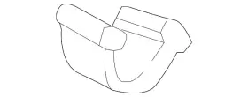 4m0-411-336 Audi Genuine Stabilizer Bar Bracket