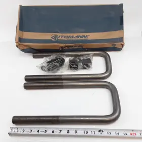 Aubk8286-141 Automann Leaf Spring Axle U-bolt Round Bend 3/4 Inch Thread 2.86 Id 14.12 Long