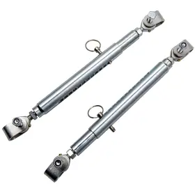 0nhmsp Bfo Pair Front End Tubular Travel Limiters Weld-on Quick Adjustable Drag Race Car