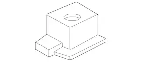 07-14-7-283-812 Bmw Genuine Wedge Lock Nut
