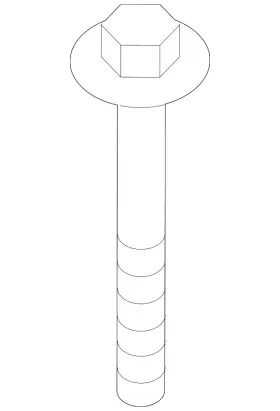 31-30-7-842-582 Bmw Genuine 2012-2019 Stabilizer Bar Bolt