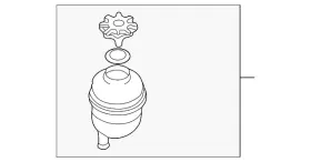 32-41-6-851-217 Bmw Genuine Power Steering Pump Reservoir