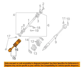 32306762147 Bmw Oem 00-03 X5 Shaft Internal Components-lower Joint