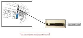Buick 526.gm4a15 Right Rear Shock Absorber Oem 2015 Enclave