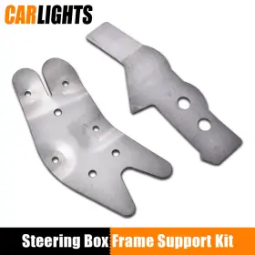 C-02itd4350agy Carlights 2pcs Chrome Steering Box Frame Support Kit Fit For 73-87 Chevy Gmc C/k Pickup