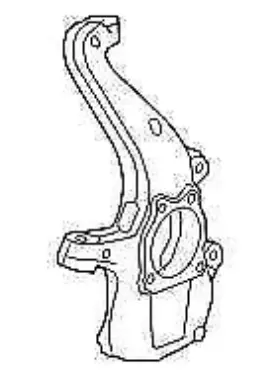 23298404 Chevrolet Truck 2016-2022 Colorado Driver Front Spindle Knuckle With Hub Oem