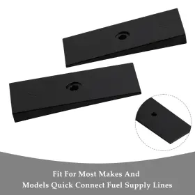 C147-025-a Darupsun 2pcs 2 Inch Wide 4 Degree Steel Leaf Spring Shims Black