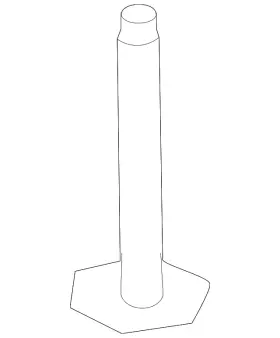 8v4z-5d035-a Ford Genuine Engine Cradle Front Bolt