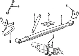 9c3z-5705-pc Ford Genuine U-bolt