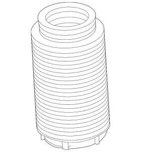 Ford Jx6z-18a047-a Genuine Suspension Strut Bellows