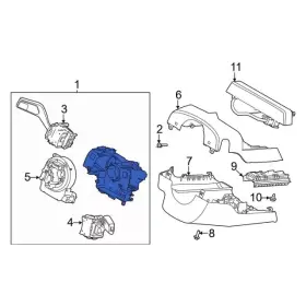 Lb5z-3f791-da Ford Genuine Steering Column Switch Housing
