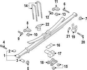 Lc3z-5598-d Ford Genuine Spacer