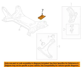 Ck4z61105a38a Ford Oem 22-25 E-transit-susp Crossmember Plate