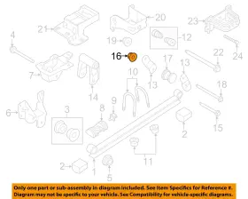 W520115s442 Ford Oem 15-23 Ranger Suspension Components-shackle Nut