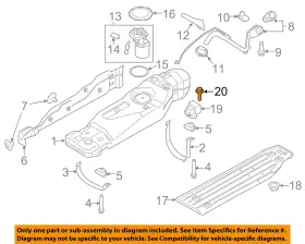 W706027s439 Ford Oem 15-23 Bronco Fuel System Components-control Module Screw