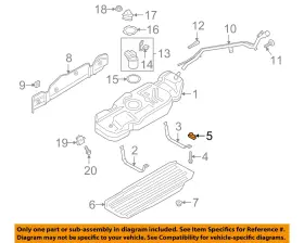 W717470s439 Ford Oem 18-23 Expedition Fuel System Components-tank Strap Nut W717470s439 Ford Oem 18-23 Expedition Fuel System Components-tank Strap Nut