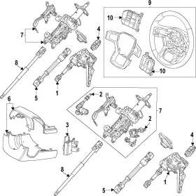 Pc3z-3b676-d Ford Genuine Steering Shaft