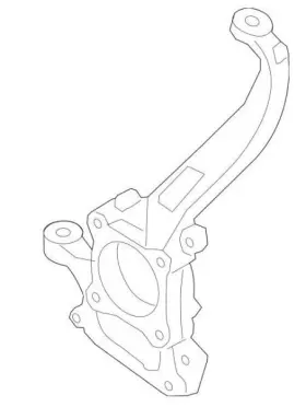Fl3z3k185d Ford Truck 2015-2018 F150 Passenger Front Spindle Knuckle Oem