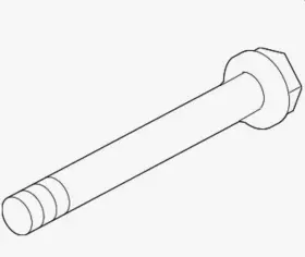 W715654-s439 Ford Genuine Rear Bracket Bolt