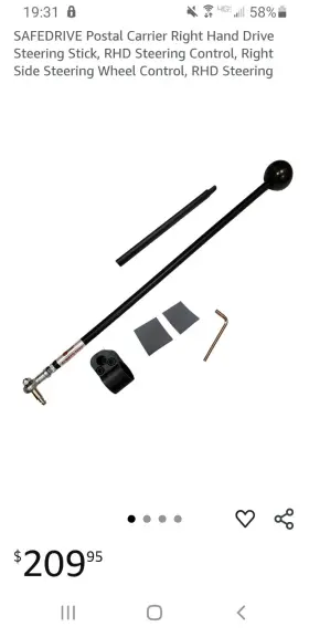 Sdpss001 Give Them A Brake Like New Safedrive Postal Carrier Right Hand Drive Rhd Steering Stick