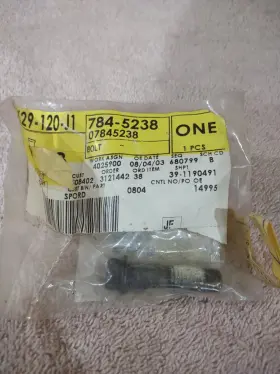 07845238 Gm Genuine Intermediate Shaft Lower Bolt