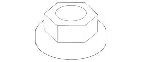 11547419 Gm Genuine Parts Front Suspension Strut Nut