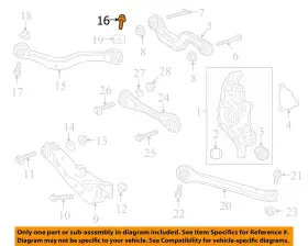 11602110 Gm Oem 18-24 Acadia Suspension Components-trailing Arm Bolt