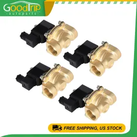 Go843229t01 Goodtrip-autoparts Air Ride Suspension Valve Brass Electric Solenoid N/c 110v-120v 4pc 1 Inch Npt