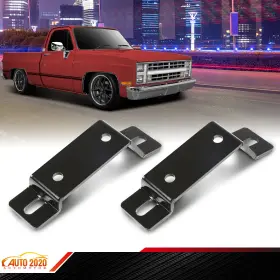 Gd101108 Grandorange 2pcs Front Swaybar Brackets Lowered Fit For 1973-1987 Chevy C10 Gmc Squarebody
