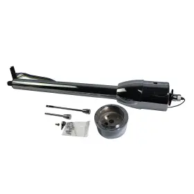 51828-mt-c Gwm Motors 28 Inch Chrome Tilt Manual Style Steering Column With Wheel Adapter No Key Hot Rod Gm