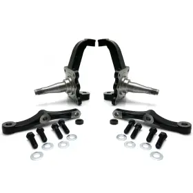 Snt177439 Helix Suspension Brakes & Steering Pro Touring Mustang Ii Ifs Conversion Forged Steel 2-piece Stock Height Spindles