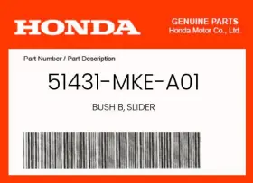 51431-mke-a01 Honda Genuine Bush B Slider -