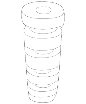 52722-sv1-a02 Honda Genuine Strut Bumper
