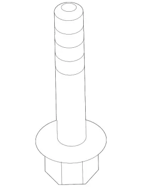 90396-s5a-010 Honda Genuine Center Mount Bolt