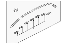 87210-b1000 Hyundai Genuine Roof Molding