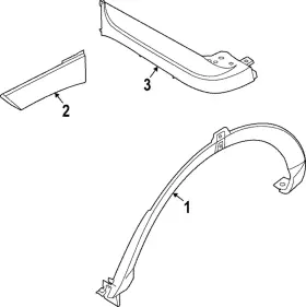 87741-k5500-ca Hyundai Genuine Wheel Opening Molding 87741-k5500-ca Hyundai Genuine Wheel Opening Molding