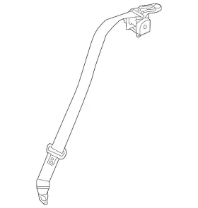 89870-aa500-yfr Hyundai Genuine Lap And Shoulder Belt