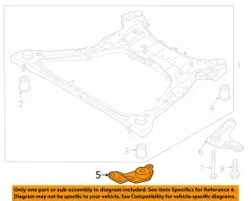 Hyundai Oem 62471l1500 20-24 Sonata Front Suspension Mounting-stay
