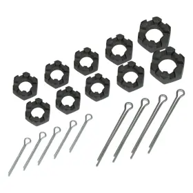Inl11150 Inline Tube Steering Tie Rod End Spindle Nut Kit Cotter Pins 1964-77 Chevelle Cutlass 20pc