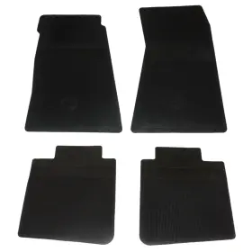 Inl15226 Inline Tube Factory Rubber Floor Mats With Bow Tie Logo Black 1967-74 Gm F-body X-body 4pc