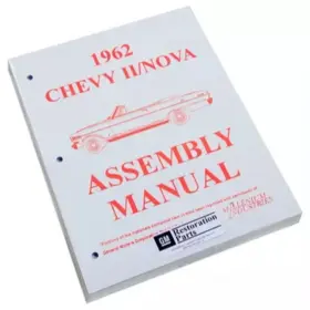 La2000 Inline Tube 1962 Chevrolet Nova Chevy Ii 2 Factory Assembly Rebuild Instruction Manual Book