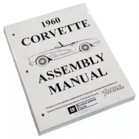 La7030 Inline Tube 1960 Chevrolet Corvette Factory Assembly Rebuild Instruction Manual Book