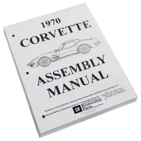 La7130 Inline Tube 1970 Chevrolet Corvette Factory Assembly Rebuild Instruction Manual Book