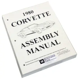 La7230 Inline Tube Factory Assembly Manual Repair Restore Book 1980 Chevrolet Corvette