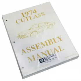 La9110 Inline Tube 1974 Oldsmobile Cutlass 442 F85 Factory Assembly Rebuild Instruction Manual Book