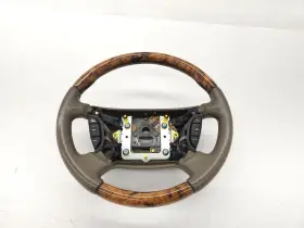 C2c40215amb Jaguar 04-09 X350 Xj8 Vanden Plas Steering Wheel Grade A Leather And Wood