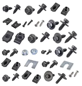 90856 Jegs Front End Fastener Kit 1968-1970 Oldsmobile Cutlass 442 Black Finish