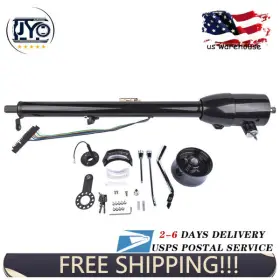 R91004bk-32 Jinyocom 32 Inch Automatic Tilt Steering Column Shift Key 9 Bolt Style Adapter